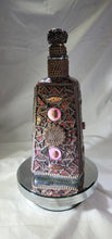 Load image into Gallery viewer, Mosaic Burgundy Bottle with lots of color Beautiful in your Home or bar W222
