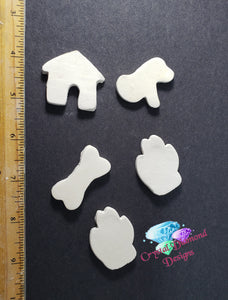 Bisqueware Doggy Items Handmade Tiles  B128