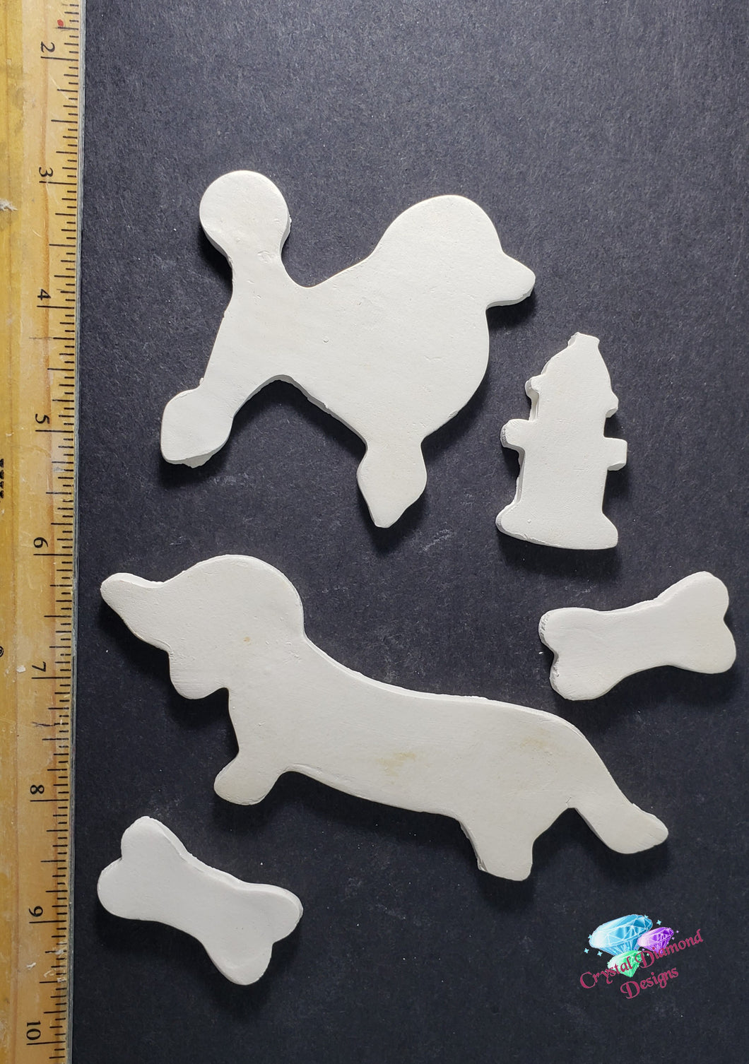Bisqueware Doggy Items Handmade Tiles  B133