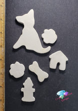 Load image into Gallery viewer, Bisqueware Doggy Items Handmade Tiles  B135
