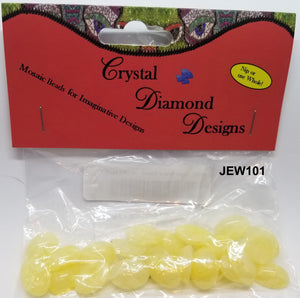 24 Light Yellow Beads Assorted  J101