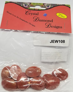12 Rust Beads Assorted  J108