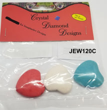 Load image into Gallery viewer, 3 Heart Beads Assorted  J120
