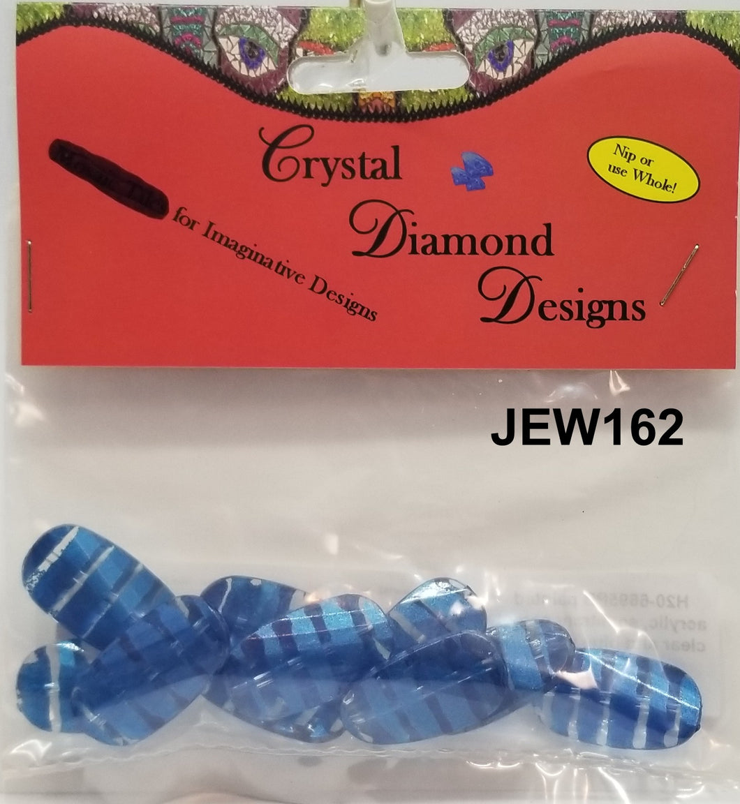 10 Blue Beads Assorted  J162