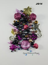 Load image into Gallery viewer, Purple pizzazz Mixed  Assorted beads Mixed JG14
