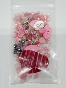 Pretty in Pink Mixed Assorted beads Mixed JG21