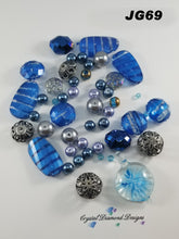 Load image into Gallery viewer, Midnight Skies   _ Assorted beads Mixed  JG69
