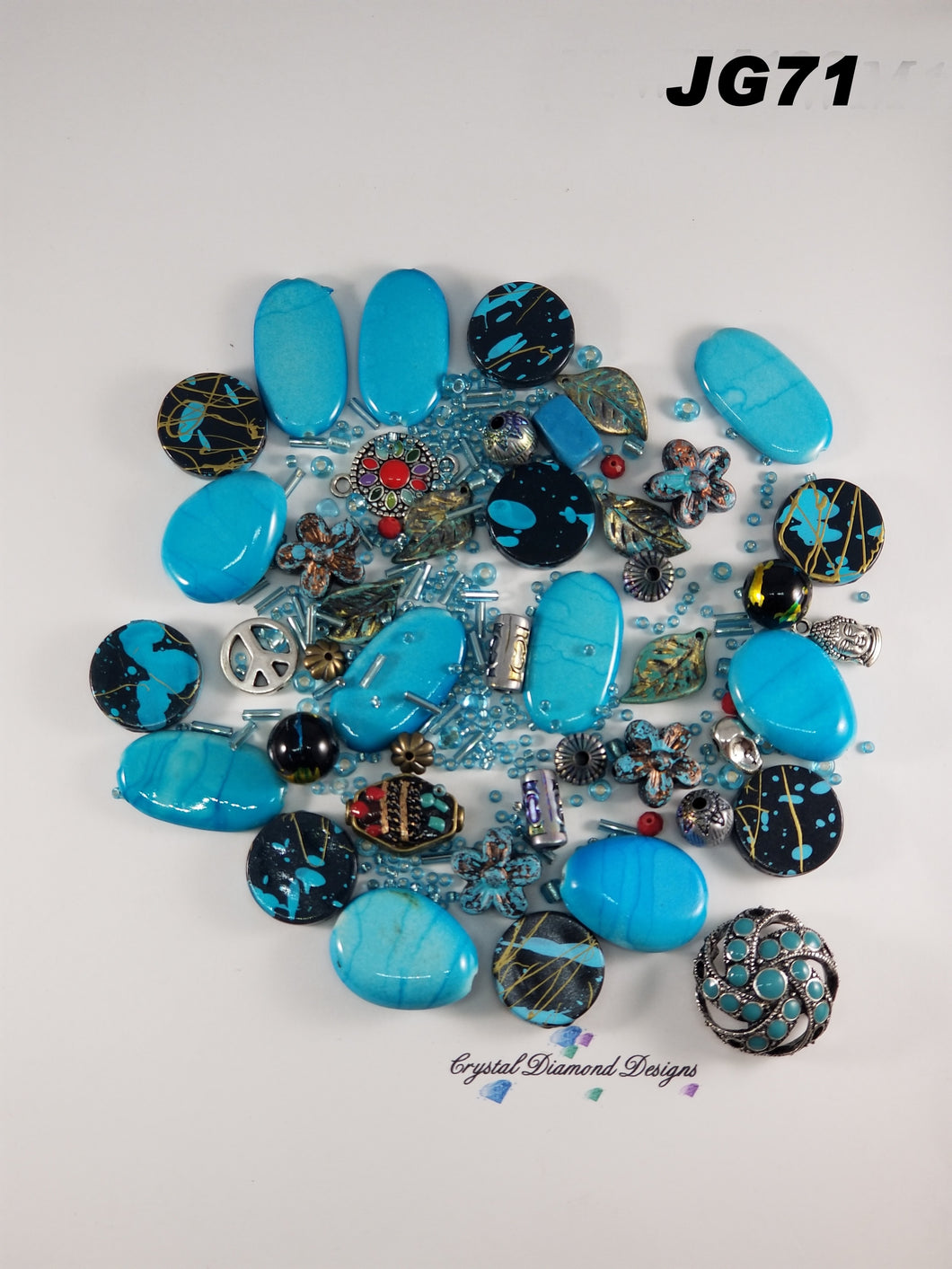 Turquoise Mixed Assorted beads Mixed JG71