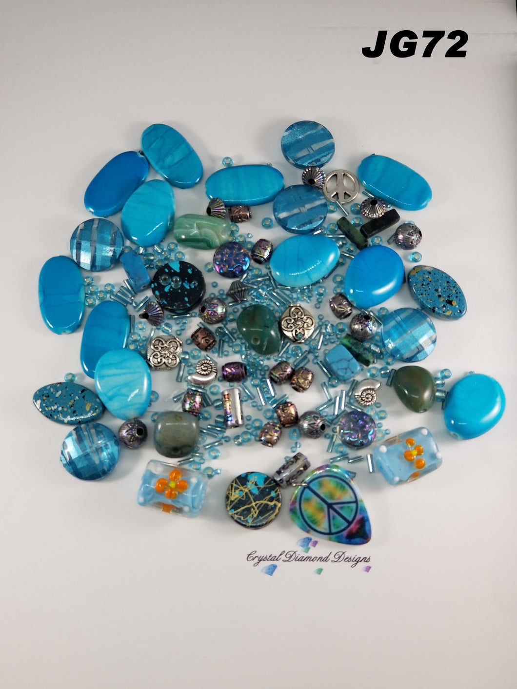 Turquoise Skies   _ Assorted beads Mixed JG72