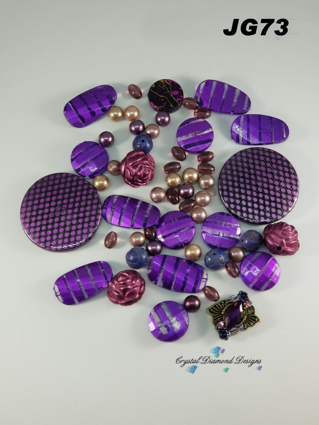 Purple Passion  _ Assorted beads Mixed  JG73