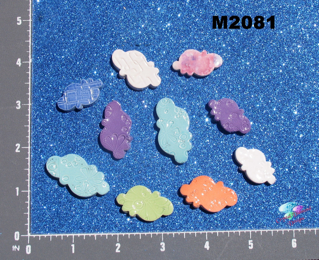 Coloered Clouds- Handmade Ceramic Glazed Tiles M2081