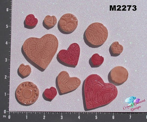 Hearts  - Handmade Ceramic Tiles  M2273