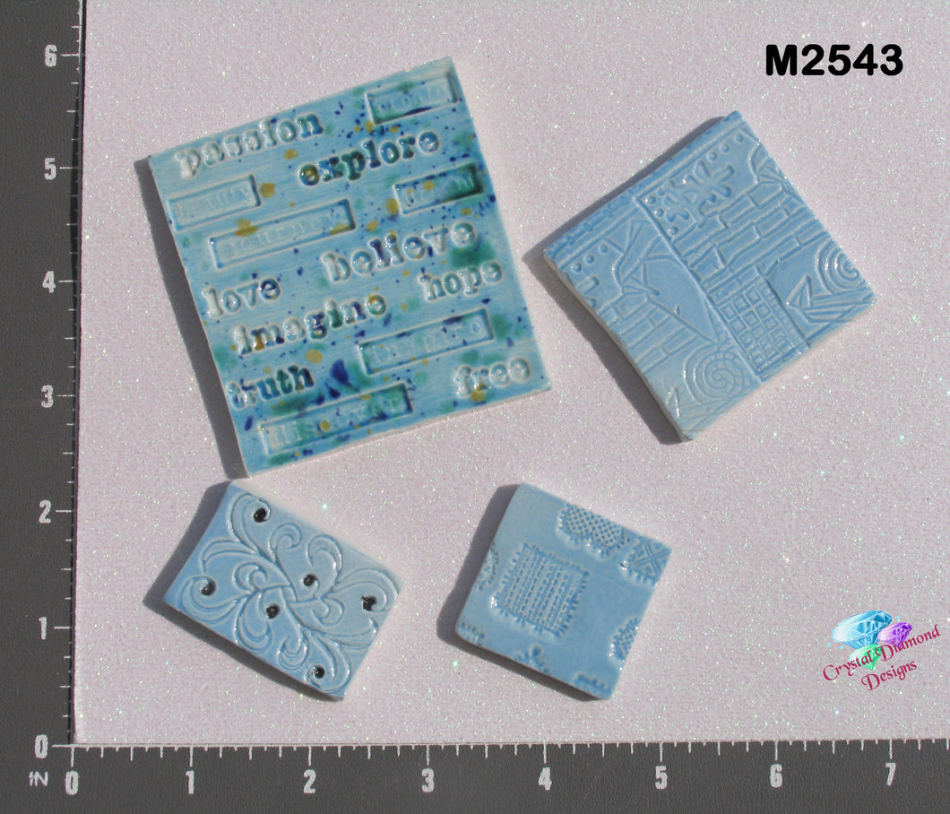 Square Fill in Tiles  - Handmade Ceramic Tiles  M2543