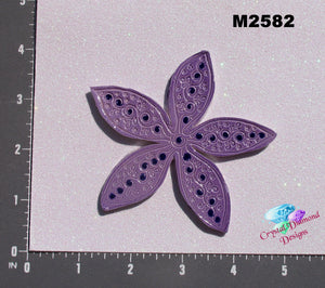 Purple Flower  Handmade Ceramic Tiles M2582