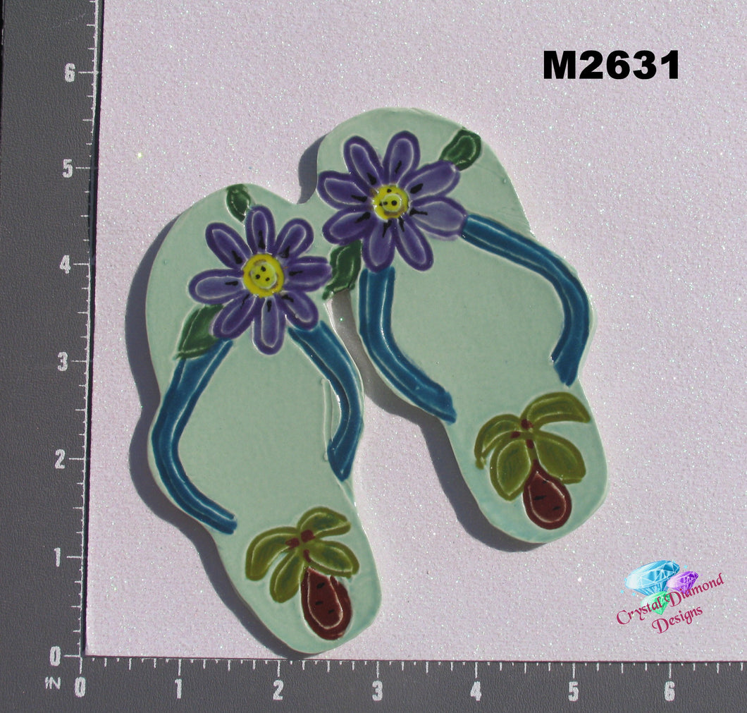 Flip- Flop - Handmade Ceramic Tiles M2631