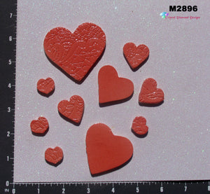 Hearts  -  Handmade Ceramic Tiless M2896
