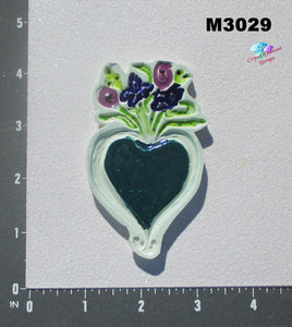 Hearts Flower Bouquet - Handmade Ceramic Tiles   M3029
