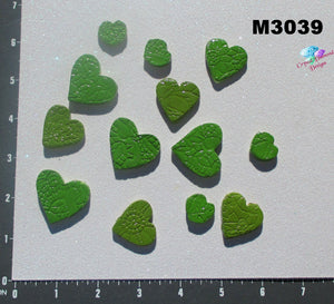 Hearts - Kiln Fired Hand Paint Handmade Tiles  M3029