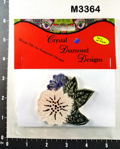 CREAM FLOWER - Handmade Ceramic Tiles M3364