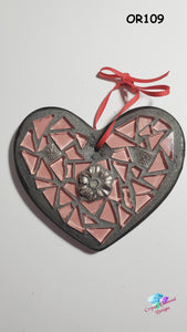 Christmas Ornaments - Pink Heart -OR109