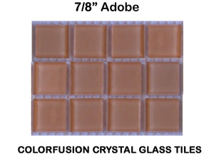 12 - 3/4" Adode Crystal Glass Tiles CC100
