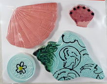 Load image into Gallery viewer, Assorted Shell  - Handmade Ceramic Tiles M3327
