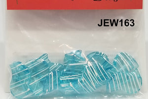 12 Teal Beads Assorted fs J163
