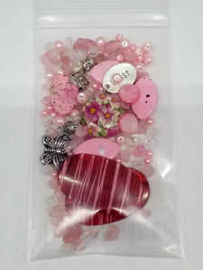 Pretty in Pink Mixed Assorted beads Mixed JG22