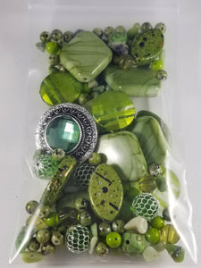 Garden Green Mixed Assorted beads JG58