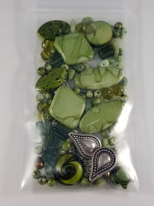 Summer Green Mixed Assorted beads Mixed JG62