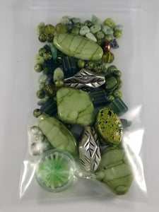 Summer Green Mixed Assorted beads Mixed  JG64