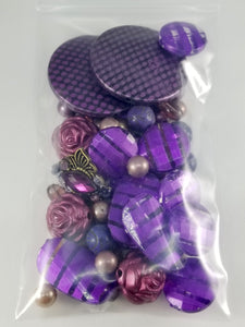 Purple Passion  _ Assorted beads Mixed  JG73