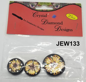3 Flower Beads Assorted J133