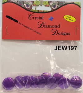 10 Purple  Beads Assorted J197