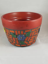 Load image into Gallery viewer, Flower Pot Planter Handmad Mosaic Planter F252
