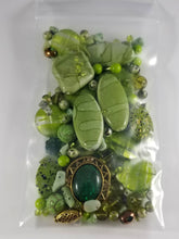 Load image into Gallery viewer, Garden Green Mixed Assorted beads s JG59
