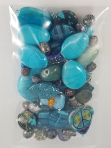 Turquoise Skies   _ Assorted beads Mixed JG72