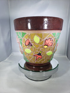 Flower Pot Planter Handmade Mosaic Planter F255