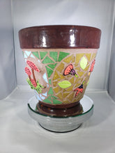 Load image into Gallery viewer, Flower Pot Planter Handmade Mosaic Planter F255
