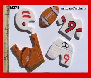 ARIZONA  Football- Handmade, and Ceramic Tiles M278