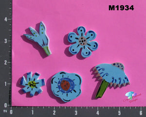 Bright Flowers  - Handmade Ceramic Tiles M1934