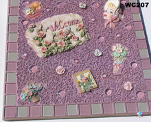 Load image into Gallery viewer, Welcome Shabby Sheek Mosaic Handmade House Sign  - WC207
