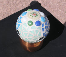 Load image into Gallery viewer, Gazing Ball with Glass tiles and Handmade Tiles Mosaic G238
