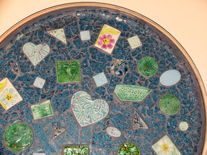 Pretty Beach serving Tray Handmade Mosaic for your table TR103
