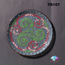 Load image into Gallery viewer, Twisted Swirls Mosaic Tray Handmade Mosaic TR107
