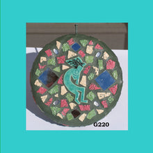 Load image into Gallery viewer, Southwest Circle Mosaic Handmade Gazing Ball  G220
