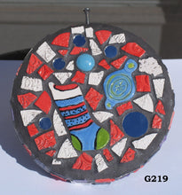 Load image into Gallery viewer, Christmas Circle Mosaic Handmade Gazing Ball G219
