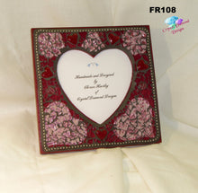 Load image into Gallery viewer, Red Heart - Tempered Glass Handmade Mosaic Picture Frame - FR108
