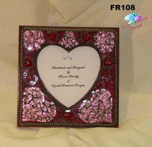 Load image into Gallery viewer, Red Heart - Tempered Glass Handmade Mosaic Picture Frame - FR108
