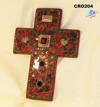 Load image into Gallery viewer, Mosaic Cross - Handmade eautiful on the Wall CRO204
